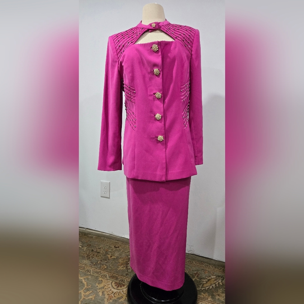 Donna Vinci Hot Pink Women's Skirt Set